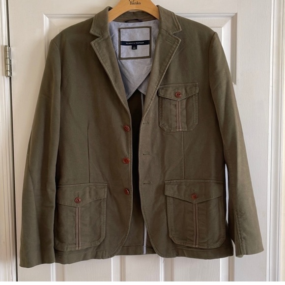 Tommy Hilfiger Olive and Gray Outerwear - Picture 7 of 13